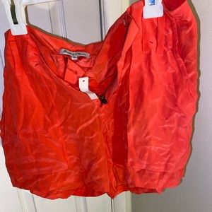 Broadway and broome style silk coral shorts